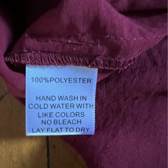 Harlow & Graham Maroon Tank Top with Black Lace Detail - Size M - Picture 4 of 6